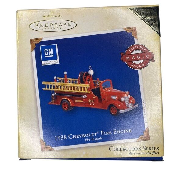 1938 Chevrolet Fire Engine Hallmark Ornament New - Picture 1 of 3